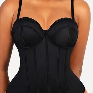 Shapellx Sleek Black Shapewear Bodysuit